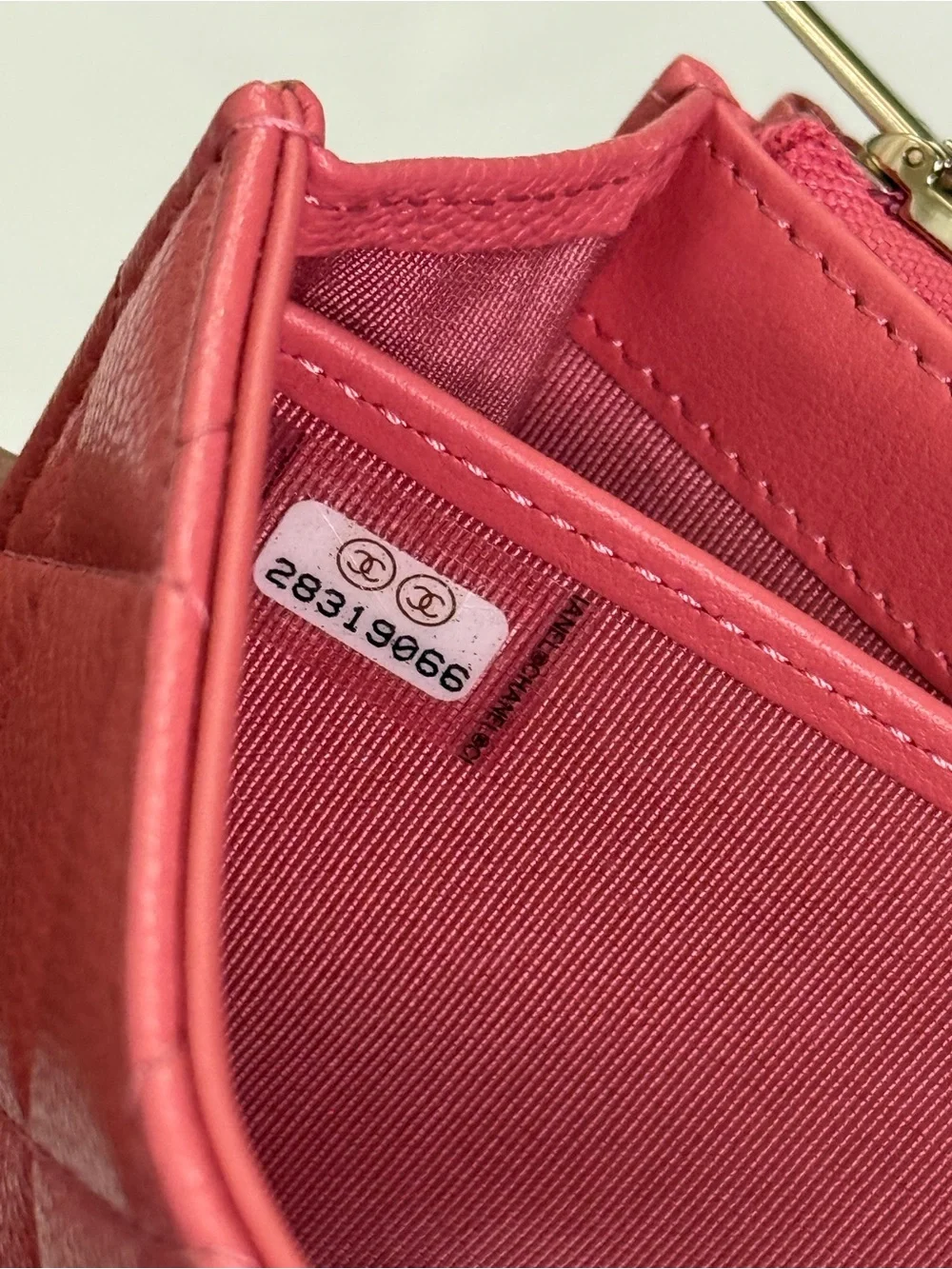 CHANEL Quilted Long Flap Wallet